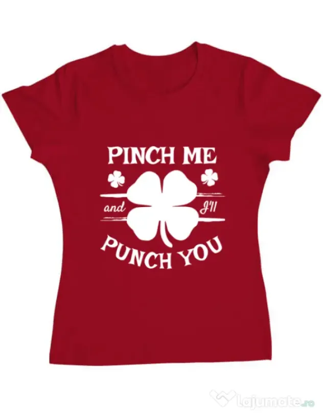 Tricou ADLER dama Pinch me Rosu