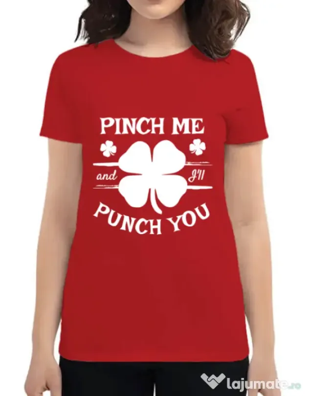 Tricou ADLER dama Pinch me Rosu