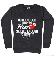 Bluza ADLER dama Cute enough Negru melanj