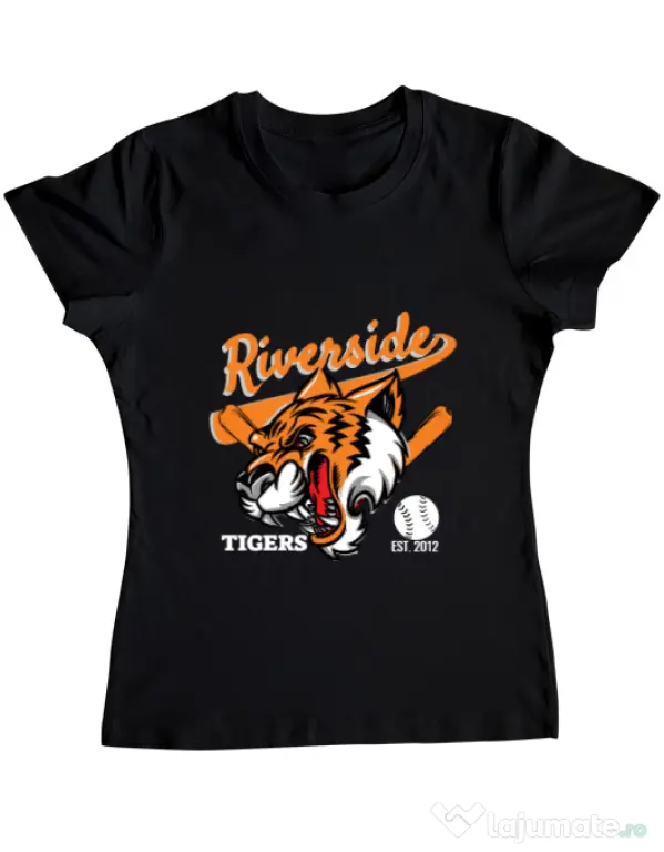 Tricou ADLER dama Tigers team Negru