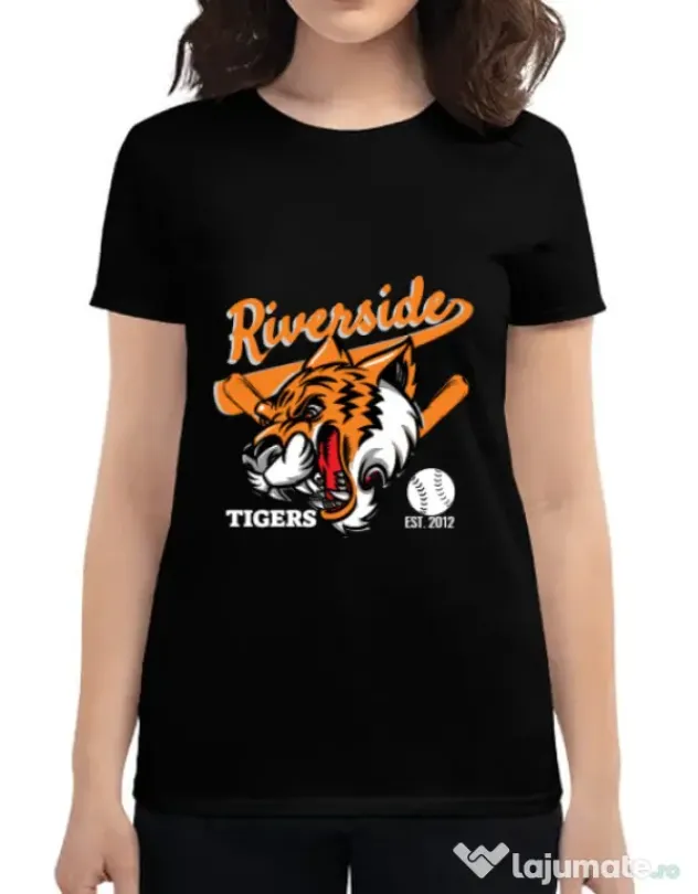 Tricou ADLER dama Tigers team Negru