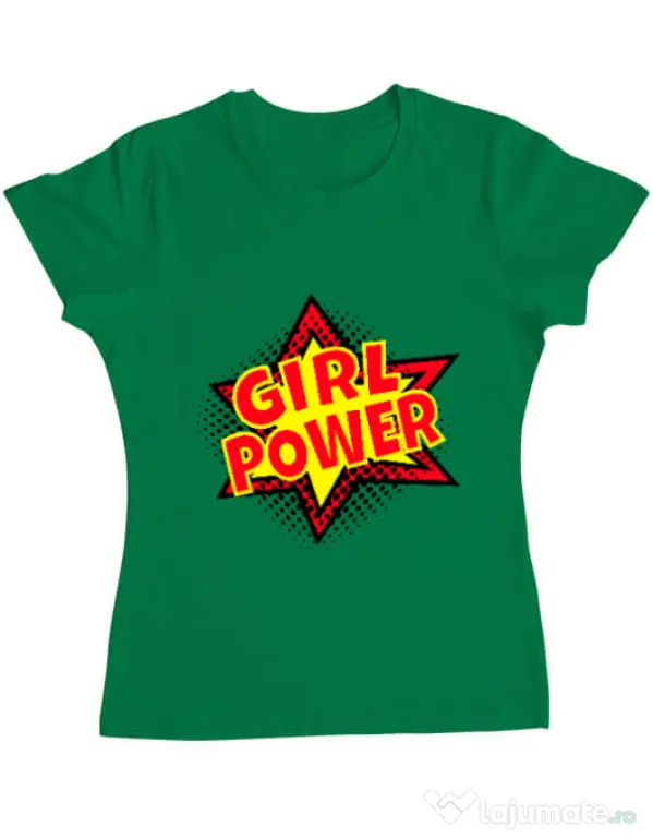 Tricou ADLER dama Girl power Verde mediu