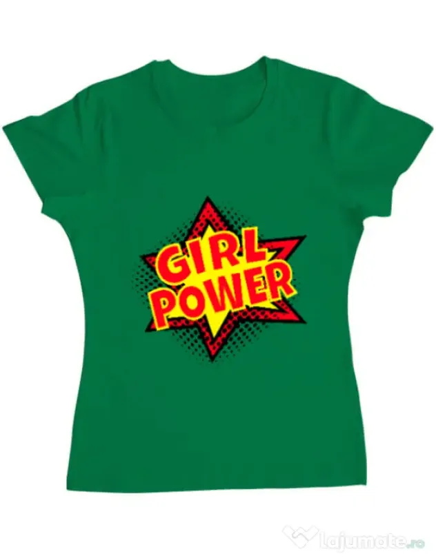 Tricou ADLER dama Girl power Verde mediu