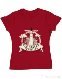 Tricou ADLER dama Tradition Rosu