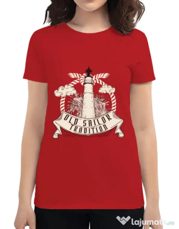 Tricou ADLER dama Tradition Rosu