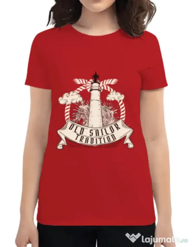 Tricou ADLER dama Tradition Rosu