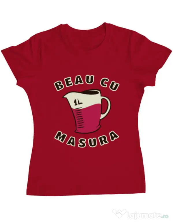 Tricou ADLER dama Beau cu masura Rosu