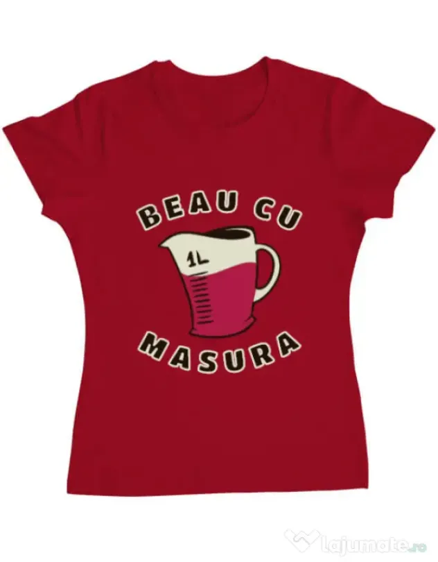 Tricou ADLER dama Beau cu masura Rosu