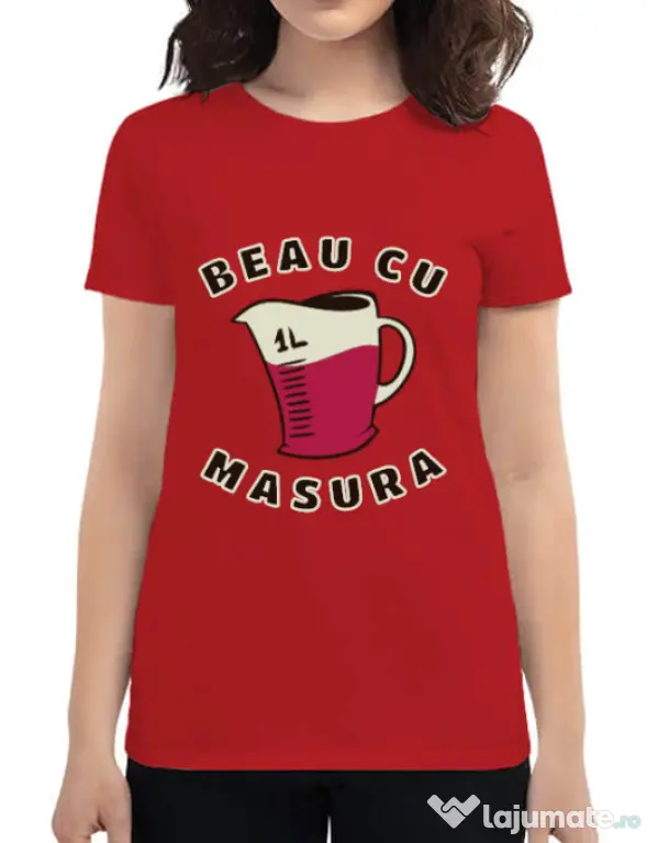 Tricou ADLER dama Beau cu masura Rosu