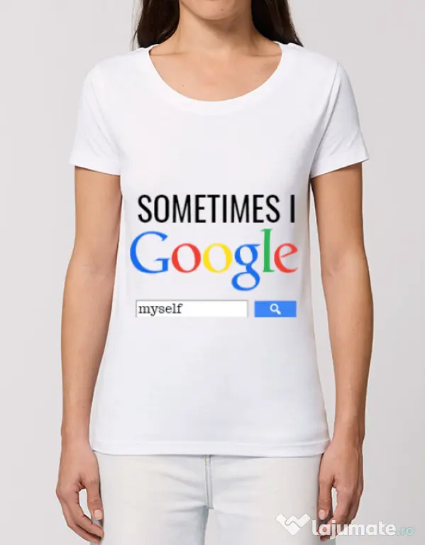 Tricou STANLEY STELLA dama I google myself Alb