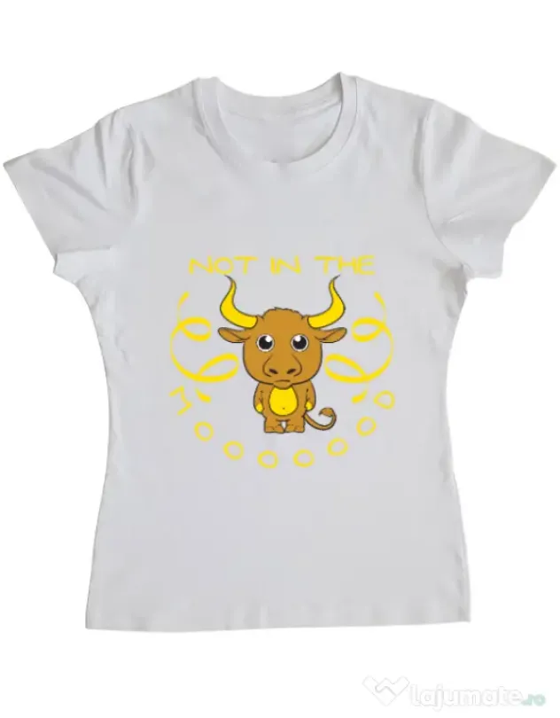 Tricou ADLER dama Not in the mood Alb