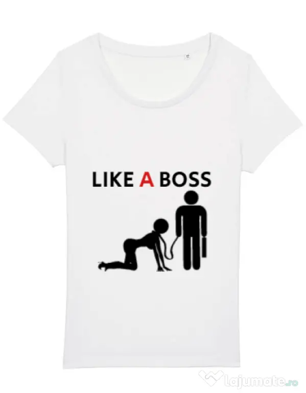 Tricou STANLEY STELLA dama Like a boss Alb