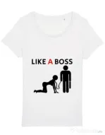 Tricou STANLEY STELLA dama Like a boss Alb