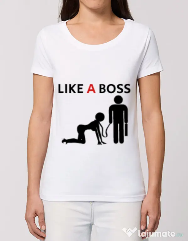 Tricou STANLEY STELLA dama Like a boss Alb