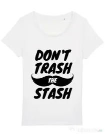 Tricou STANLEY STELLA dama Do not trash the stash Alb