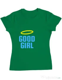 Tricou ADLER dama Good girl Verde mediu