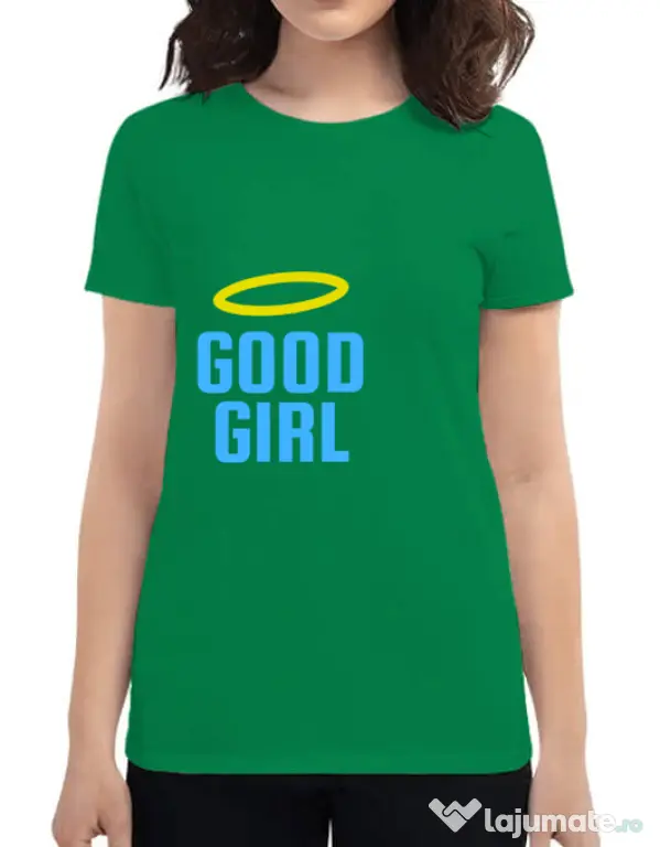 Tricou ADLER dama Good girl Verde mediu