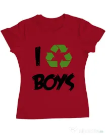 Tricou ADLER dama I recycle boys Rosu
