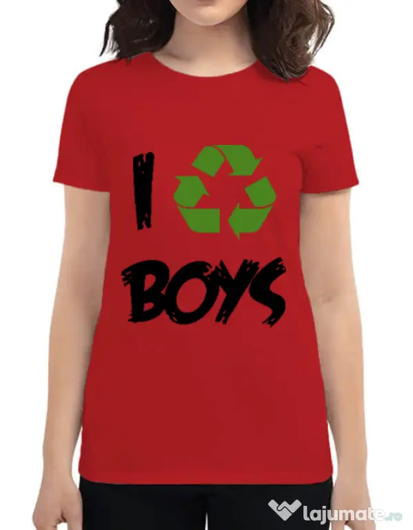 Tricou ADLER dama I recycle boys Rosu