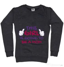 Bluza ADLER dama Future Mom Negru melanj