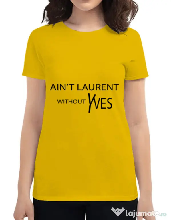 Tricou ADLER dama Yves saint laurent Galben