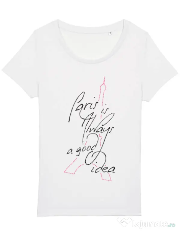 Tricou STANLEY STELLA dama Always paris Alb