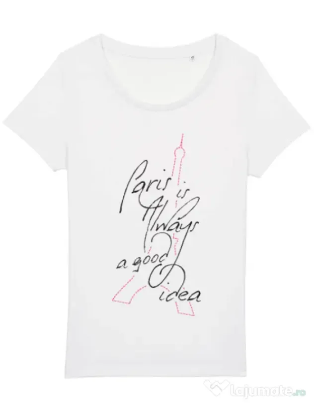 Tricou STANLEY STELLA dama Always paris Alb