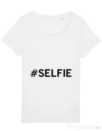 Tricou STANLEY STELLA dama Selfie Alb