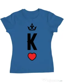 Tricou ADLER dama King Albastru azuriu