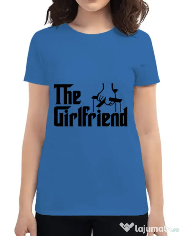 Tricou ADLER dama The girlfriend Albastru azuriu
