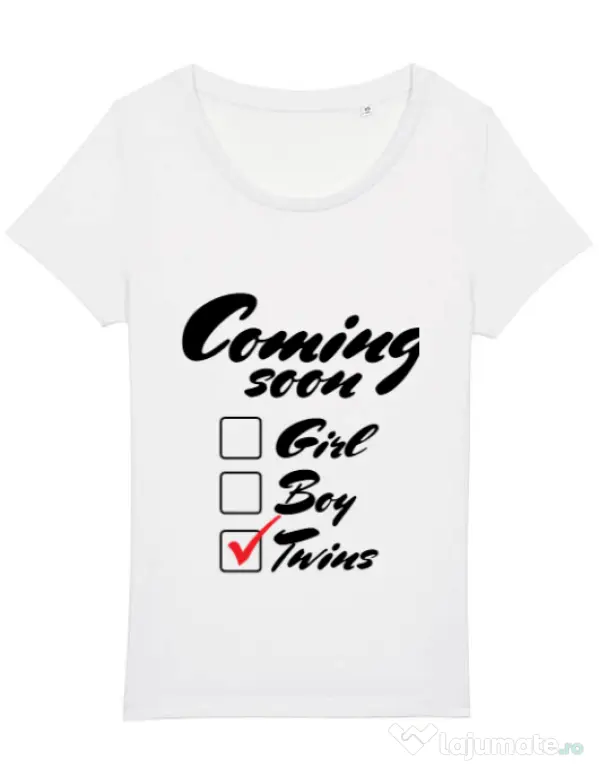 Tricou STANLEY STELLA dama Coming soon 2 Alb