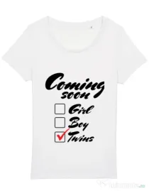 Tricou STANLEY STELLA dama Coming soon 2 Alb