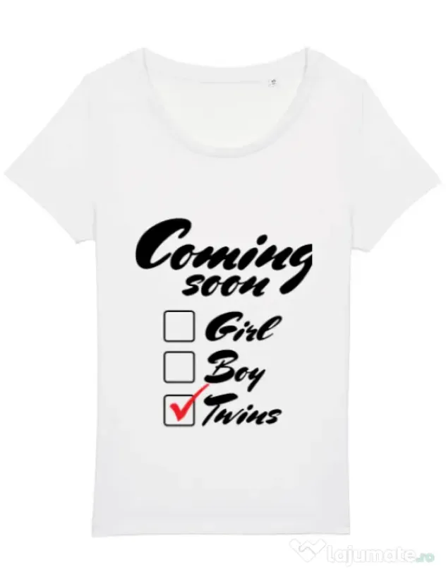 Tricou STANLEY STELLA dama Coming soon 2 Alb