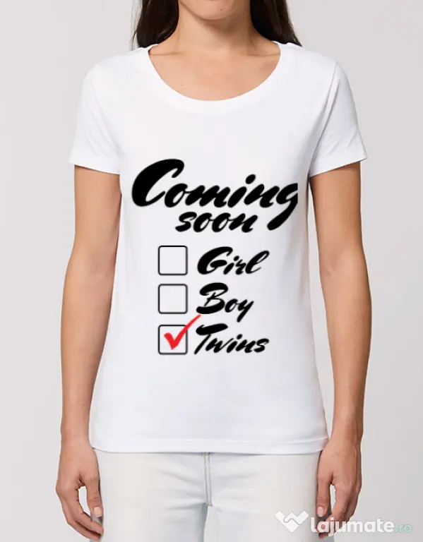 Tricou STANLEY STELLA dama Coming soon 2 Alb
