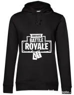 Hoodie dama cu gluga Battle royale Negru