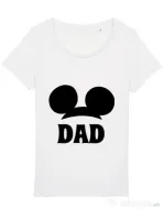 Tricou STANLEY STELLA dama Mouse dad Alb