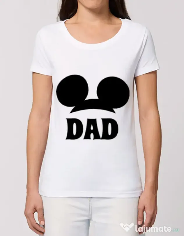 Tricou STANLEY STELLA dama Mouse dad Alb