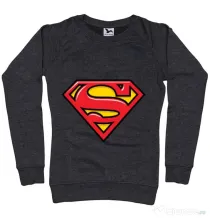 Bluza ADLER dama Superman Negru melanj
