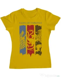 Tricou ADLER dama Game of Thrones Galben