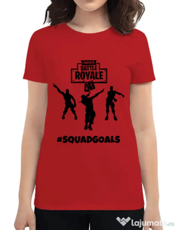 Tricou ADLER dama Squad goals Rosu