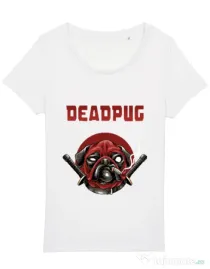 Tricou STANLEY STELLA dama Deadpug Alb