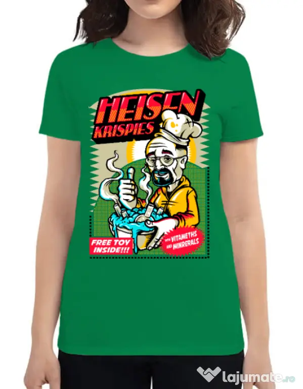 Tricou ADLER dama Heisen krispies Verde mediu