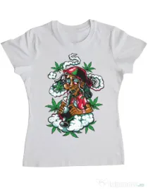 Tricou ADLER dama Jamaican Alb