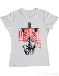 Tricou ADLER dama Just a reminder Alb