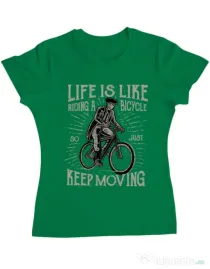 Tricou ADLER dama Keep moving Verde mediu