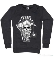 Bluza ADLER dama Experience death Negru melanj