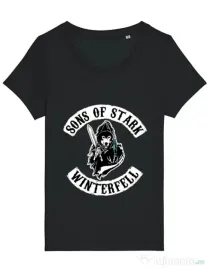 Tricou STANLEY STELLA dama Sons of stark Negru