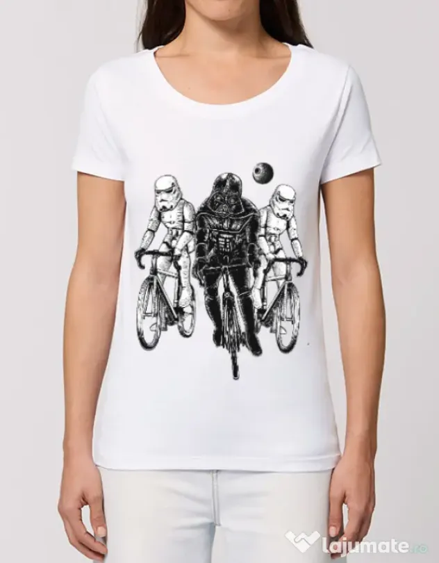 Tricou STANLEY STELLA dama Star bikers Alb