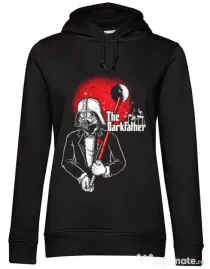 Hoodie dama cu gluga The darkfather Negru