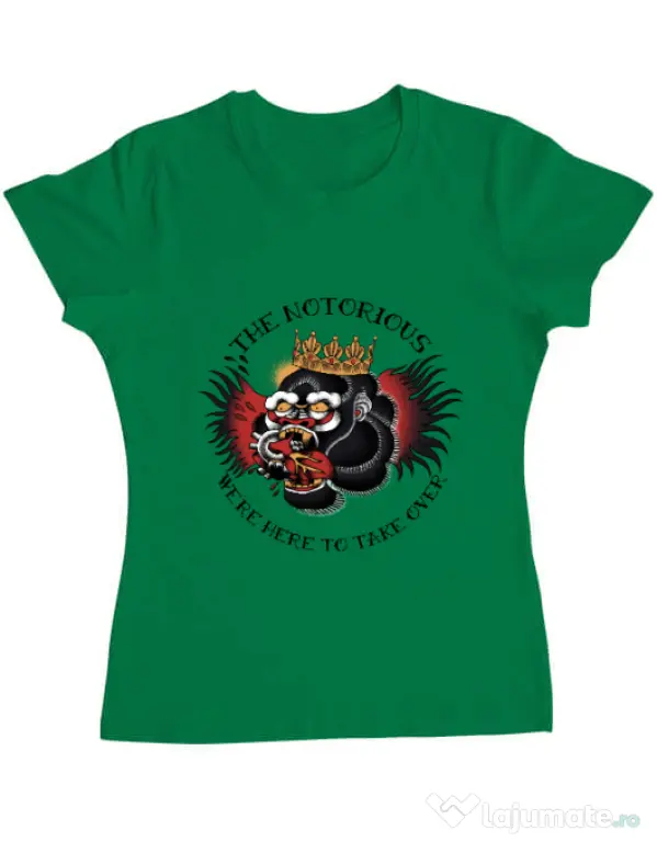 Tricou ADLER dama The notorious Verde mediu